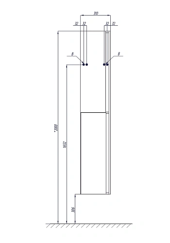 Шкаф-пенал Aquaton Рене белый, грецкий орех 1A222003NRC80 Шкаф-пенал Aquaton Рене белый, грецкий орех 1A222003NRC80