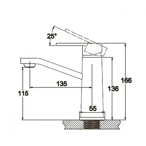 Смеситель для раковины Kaiser Sonat 34511 Смеситель для раковины Kaiser Sonat 34511