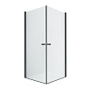 Картинка анонса товара «душевой уголок new trendy new soleo black 2d 90x90x195 d-0231a/d-0231a (черный)»