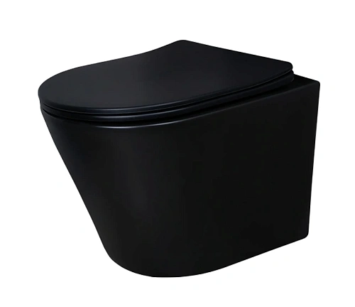 Унитаз подвесной Gid Tr2130bm 62205Y черный матовый 48x36.5x36 с крышкой микролифт Унитаз подвесной Gid Tr2130bm 62205Y черный матовый 48x36.5x36 с крышкой микролифт