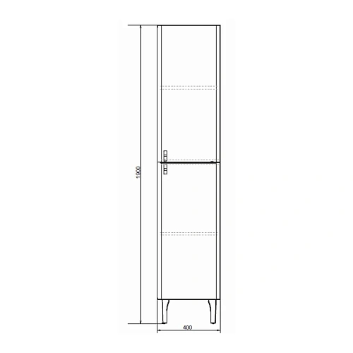 Шкаф-пенал Comforty Сорренто-40 00-00000818 светло-серая Шкаф-пенал Comforty Сорренто-40 00-00000818 светло-серая