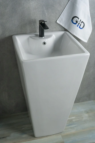 Раковина Gid Nb145 81103 напольная белая 46.5x46.5x81 Раковина Gid Nb145 81103 напольная белая 46.5x46.5x81