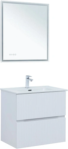 Тумба под раковину Aquanet Джейн 70 белый матовый 00313285 напольная/подвесная Тумба под раковину Aquanet Джейн 70 белый матовый 00313285 напольная/подвесная