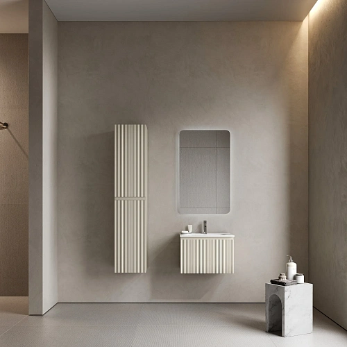 Тумба под раковину SANCOS Snob SNR1.060CE R 1.0 590х445х406 Beige Soft подвесная Тумба под раковину SANCOS Snob SNR1.060CE R 1.0 590х445х406 Beige Soft подвесная