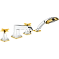 Смеситель на борт ванны Hansgrohe Metropol Classic 31449090, хром/под золото Смеситель на борт ванны Hansgrohe Metropol Classic 31449090, хром/под золото