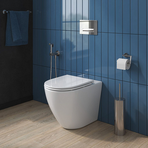 Унитаз приставной BelBagno SFERA-R BB2141CBR/BB870SC безободковый с сиденьем Унитаз приставной BelBagno SFERA-R BB2141CBR/BB870SC безободковый с сиденьем