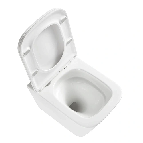 Унитаз подвесной Lemark FLOREX безободковый с сиденьем микролифт, смыв торнадо, белый глянец 9614001 Унитаз подвесной Lemark FLOREX безободковый с сиденьем микролифт, смыв торнадо, белый глянец 9614001