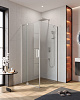 Картинка анонса товара «душевой уголок cezares slider-ah-1-100-80/90-c-cr 80-90x100см стекло прозрачное, профиль хром»