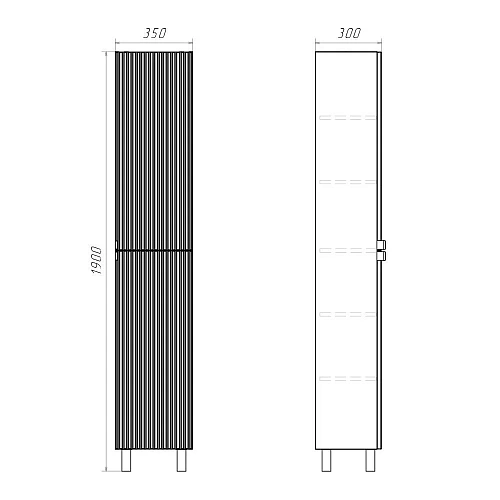 Шкаф-пенал Comforty Лима 35Н 00-00019242 антрацит Шкаф-пенал Comforty Лима 35Н 00-00019242 антрацит