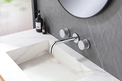 Смеситель для раковины ABBER Wasser Kreis AF81122 скрытого монтажа, хром Смеситель для раковины ABBER Wasser Kreis AF81122 скрытого монтажа, хром