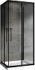 Картинка анонса товара «душевой уголок abber schwarzer diamant ag02080bh-s80b 80x80 см универсальный, профиль черный, стекло прозрачное»