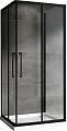 Душевой уголок ABBER Schwarzer Diamant AG02100BH-S100B 100x100 см универсальный, профиль черный, стекло прозрачное Душевой уголок ABBER Schwarzer Diamant AG02100BH-S100B 100x100 см универсальный, профиль черный, стекло прозрачное