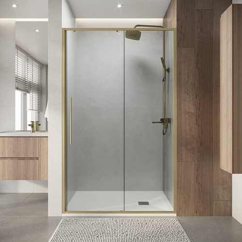 Душевая дверь Niagara Nova NG-44-11ASG (110х195) раздвижная, золото сатин, стекло прозрачное Душевая дверь Niagara Nova NG-44-11ASG (110х195) раздвижная, золото сатин, стекло прозрачное