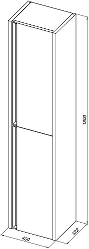 Шкаф-пенал Allen Brau Fantasy 40 1.11007.WM белый матовый Шкаф-пенал Allen Brau Fantasy 40 1.11007.WM белый матовый