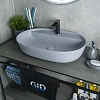 Раковина Gid Gm1346 53341 накладная серая матовая 61x41x14 Раковина Gid Gm1346 53341 накладная серая матовая 61x41x14