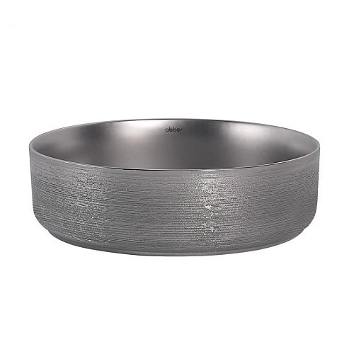 Раковина ABBER Bequem AC2109BSM накладная, серебро матовое Раковина ABBER Bequem AC2109BSM накладная, серебро матовое