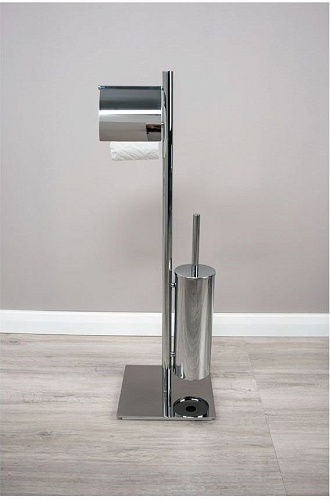 Держатель туалетной бумаги Aquanet 8213 (напольный, с ершиком) Держатель туалетной бумаги Aquanet 8213 (напольный, с ершиком)
