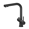 Смеситель для кухни Timo Saona 2356/03FL с подключением фильтра и выдвижной лейкой черный