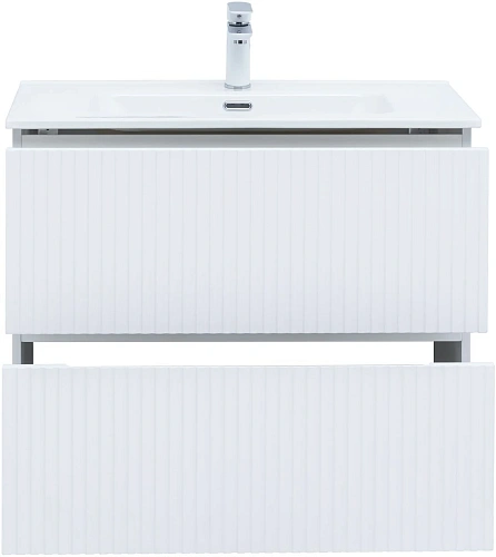 Тумба под раковину Aquanet Джейн 80 белый матовый 00313286 напольная/подвесная Тумба под раковину Aquanet Джейн 80 белый матовый 00313286 напольная/подвесная