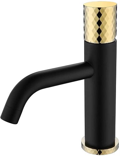Смеситель для раковины Boheme STICK BLACK DIAMOND GOLD 121-BG Смеситель для раковины Boheme STICK BLACK DIAMOND GOLD 121-BG