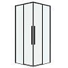Душевой уголок GROSSMAN Galaxy 300.K33.01.1010.21.00, 100 х 100 см, стекло прозрачное, профиль черный матовый