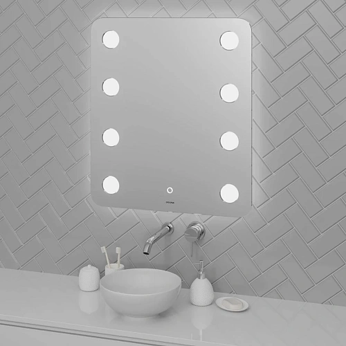 Зеркало GROSSMAN NEON (700x800x45) LED с сенсорным выключателем и гравировкой 147080 Зеркало GROSSMAN NEON (700x800x45) LED с сенсорным выключателем и гравировкой 147080