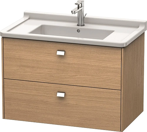 Тумба под раковину Duravit Brioso BR414201052 подвесная 82 см Европейский дуб Тумба под раковину Duravit Brioso BR414201052 подвесная 82 см Европейский дуб