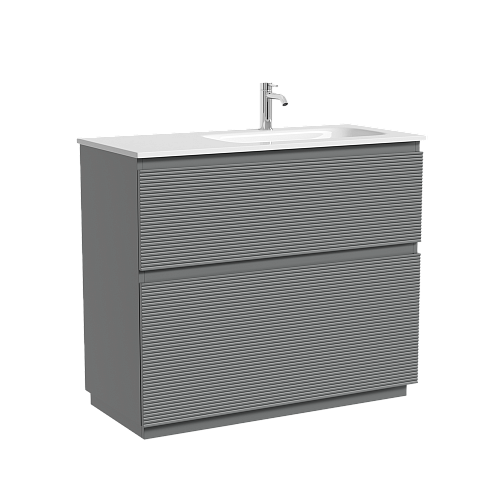 Тумба под раковину SANCOS Folk Floor FL100FRES правая 995х445х850 Ergraut soft, напольная Тумба под раковину SANCOS Folk Floor FL100FRES правая 995х445х850 Ergraut soft, напольная