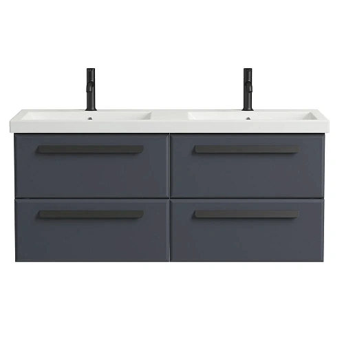 Тумба под раковину CEZARES ECO-1200-4C-SO-2-GR-P Grafito 1200x480 подвесная Тумба под раковину CEZARES ECO-1200-4C-SO-2-GR-P Grafito 1200x480 подвесная