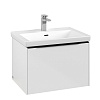 Картинка анонса товара «тумба под раковину villeroy &amp; boch subway 3.0 с подсветкой brilliant white / brilliant white c575l1v c575l1ve»