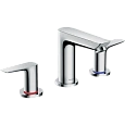 Смеситель для раковины Hansgrohe Talis E, на 3 отверстия, со сливным гарнитуром 71733000, хром Смеситель для раковины Hansgrohe Talis E, на 3 отверстия, со сливным гарнитуром 71733000, хром