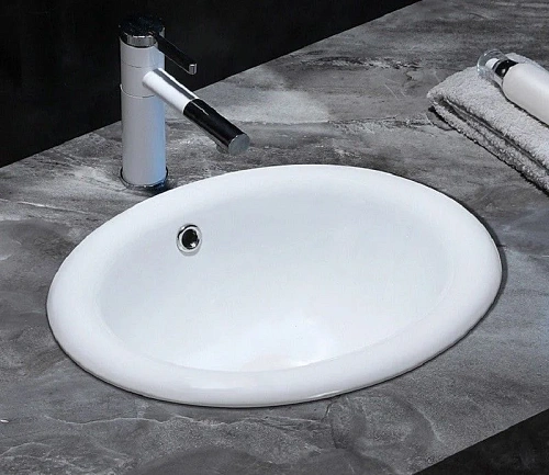 Раковина CeramaLux 1203 врезная, белый Раковина CeramaLux 1203 врезная, белый