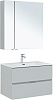 Картинка анонса товара «комплект мебели aquanet алвита new 80 2 ящика, серый 00274204»