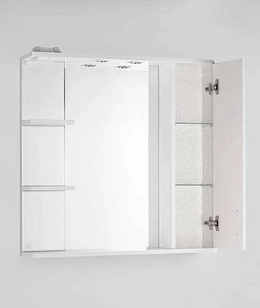 Зеркальный шкаф Style Line Панда 80/С, Фьюжн ЛС-00000080 Зеркальный шкаф Style Line Панда 80/С, Фьюжн ЛС-00000080