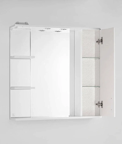 Зеркальный шкаф Style Line Панда 80/С, Фьюжн ЛС-00000080 Зеркальный шкаф Style Line Панда 80/С, Фьюжн ЛС-00000080