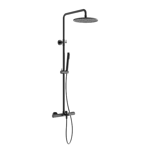 Душевая система Sancos Etna SC9008GG с термостатом, вороненая сталь Душевая система Sancos Etna SC9008GG с термостатом, вороненая сталь