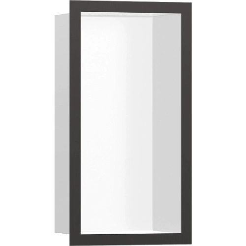Настенный короб Hansgrohe XtraStoris Individual, с дизайнерской рамой, 30х15х10 см 56096340, шлифова Настенный короб Hansgrohe XtraStoris Individual, с дизайнерской рамой, 30х15х10 см 56096340, шлифова