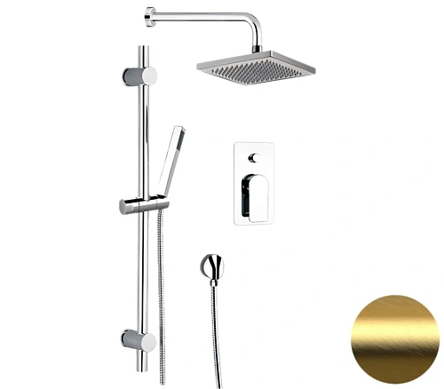 Душевая система Remer Infinity I09S07OBG, золото брашированное Душевая система Remer Infinity I09S07OBG, золото брашированное