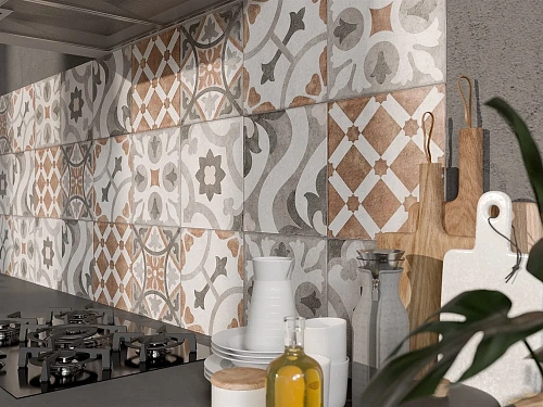 Керамогранит Cersanit Carpet пэчворк многоцветный рельеф 29,8x29,8 CP4A452 Керамогранит Cersanit Carpet пэчворк многоцветный рельеф 29,8x29,8 CP4A452