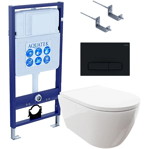 Комплект инсталляции Aquatek Standard INS-0000012 с унитазом ПОЛАРИС AQ0700-00 с сиденьем микролифт, кркпежомом KKI-0000002 клавишей смыва KDI0000025 SET Aquatek ПОЛАРИС-025 4в1 Комплект инсталляции Aquatek Standard INS-0000012 с унитазом ПОЛАРИС AQ0700-00 с сиденьем микролифт, кркпежомом KKI-0000002 клавишей смыва KDI0000025 SET Aquatek ПОЛАРИС-025 4в1