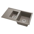 Кухонная мойка Aquaton Делия 87 1A716232DE250 из литого мрамора, серый шелк Кухонная мойка Aquaton Делия 87 1A716232DE250 из литого мрамора, серый шелк