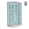 Картинка анонса товара «душевая кабина esbano elegancia (eskl115crr) полукруглая с крышей и led освещением es-l115cr right 115x85x210»