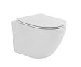Унитаз подвесной Taliente Amato Esteso T3 AE65053 белый, с крышкой микролифт Унитаз подвесной Taliente Amato Esteso T3 AE65053 белый, с крышкой микролифт