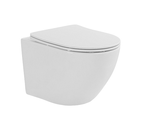 Унитаз подвесной Taliente Amato Esteso T3 AE65053 белый, с крышкой микролифт Унитаз подвесной Taliente Amato Esteso T3 AE65053 белый, с крышкой микролифт
