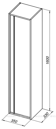 Шкаф-пенал Aquanet Lino 35 белый матовый 00253909 Шкаф-пенал Aquanet Lino 35 белый матовый 00253909