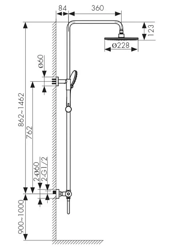 Душевая система Kaiser Cezar 06177-2 с термостатом Душевая система Kaiser Cezar 06177-2 с термостатом