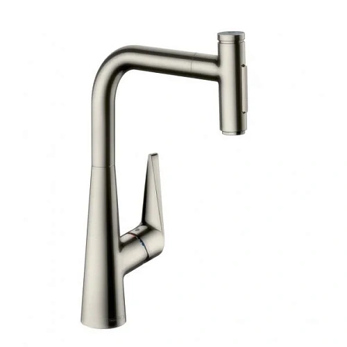 Смеситель для кухни Hansgrohe 300, с вытяжным душем, 2jet 72823800, под сталь Смеситель для кухни Hansgrohe 300, с вытяжным душем, 2jet 72823800, под сталь