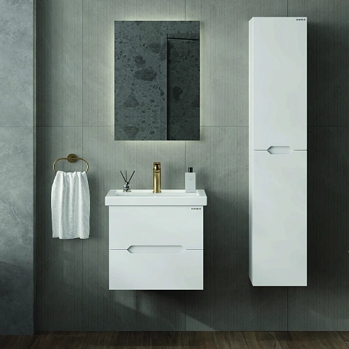 Тумба под раковину Onika Айленд 60 см 106161 подвесная, белая (для Фостер 60) Тумба под раковину Onika Айленд 60 см 106161 подвесная, белая (для Фостер 60)