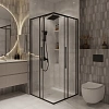 Душевой уголок Niagara Nova NG-6823-34BLACK (90x90x195) квадратная, раздвижная, черный матов., стекло прозрачное Душевой уголок Niagara Nova NG-6823-34BLACK (90x90x195) квадратная, раздвижная, черный матов., стекло прозрачное