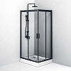 Душевой уголок AM.PM Gem S W93G-404-100280-BT 100х80 стекло прозрачное, профиль черный матовый Душевой уголок AM.PM Gem S W93G-404-100280-BT 100х80 стекло прозрачное, профиль черный матовый